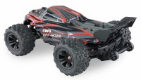 Hyper GO Truggy borstelloze 4WD 1op16 RTR zwart/rood